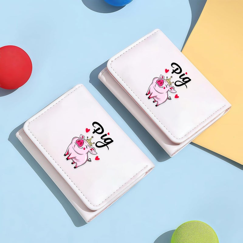 BJDAMAI Pig Wallet For Teens Kids Girls Age 6,7,8,9,10,11,12, Small Slim Thin Mini Compact Women Wallet, Animal Lovers Gifts Stuff, Cash Card Coin Pocket Window For Female! - Image 5
